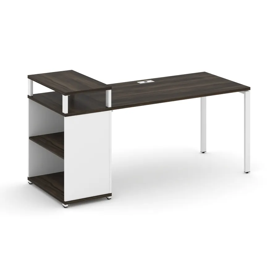 Концепт Стол рабочий с опорным стеллажом с верх. горизонтом CN.SP-207