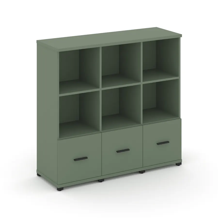 Концепт Шкаф 3 узкие секции, 3 ниши CN.STU-331 W 1252*420*