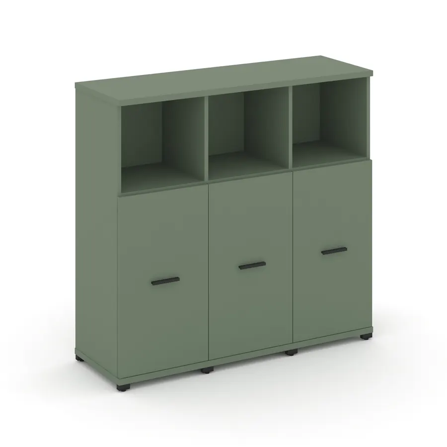 Концепт Шкаф 3 узкие секции, 3 ниши CN.STU-333 W 1252*420*