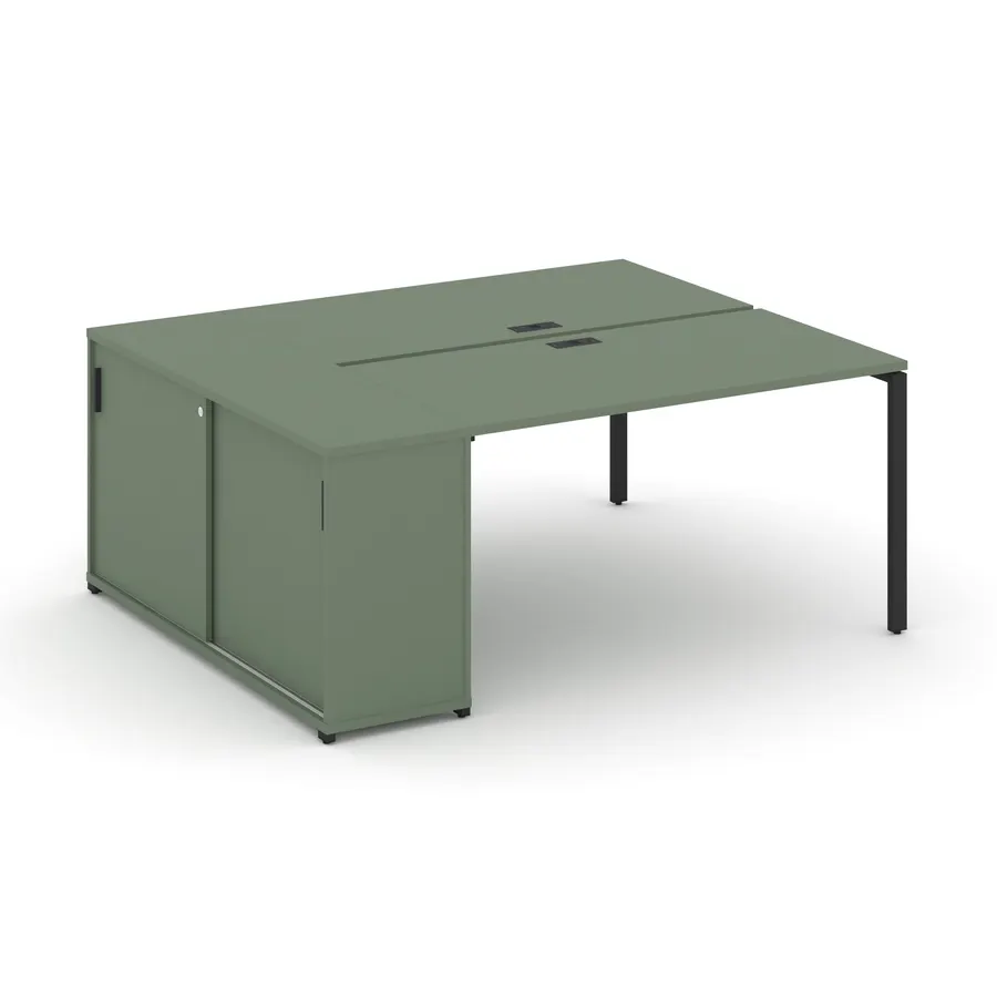 Концепт Рабочая станция с опорным шкафом-купе CN.DRS-235 W