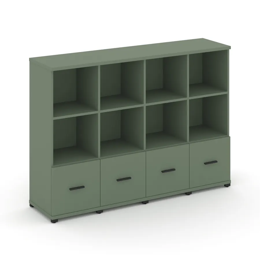 Концепт Шкаф 4 узкие секции, 3 ниши CN.STU-341 W 1668*420*