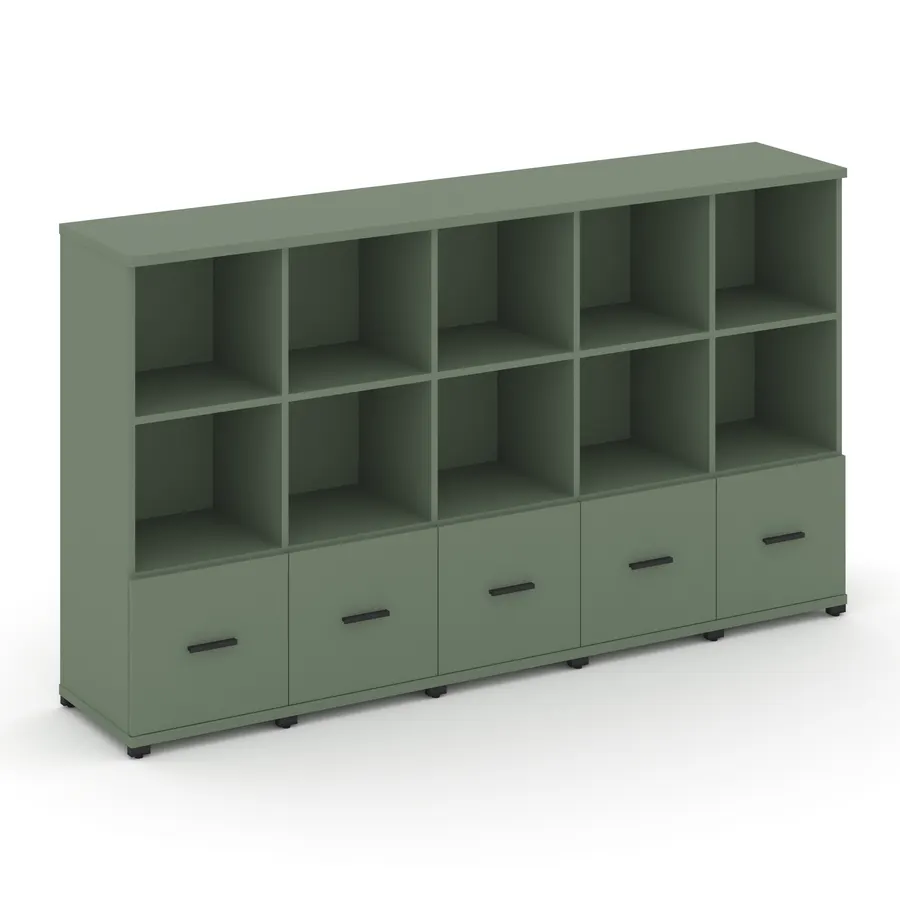 Концепт Шкаф 5 узких секций, 3 ниши CN.STU-351 W 2084*420*
