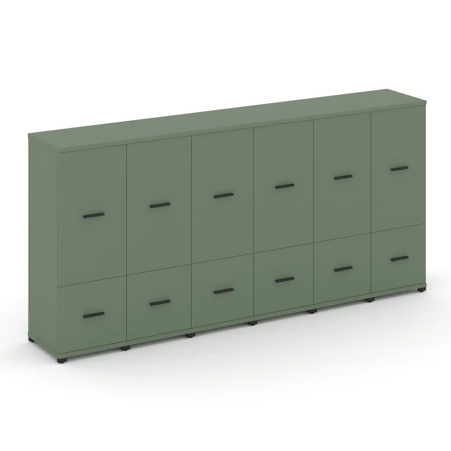 Концепт Шкаф 6 узких секций, 3 ниши CN.STU-362 W 2500*420*