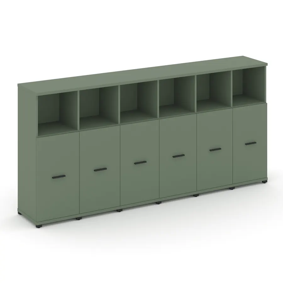 Концепт Шкаф 6 узких секций, 3 ниши CN.STU-363 W 2500*420*