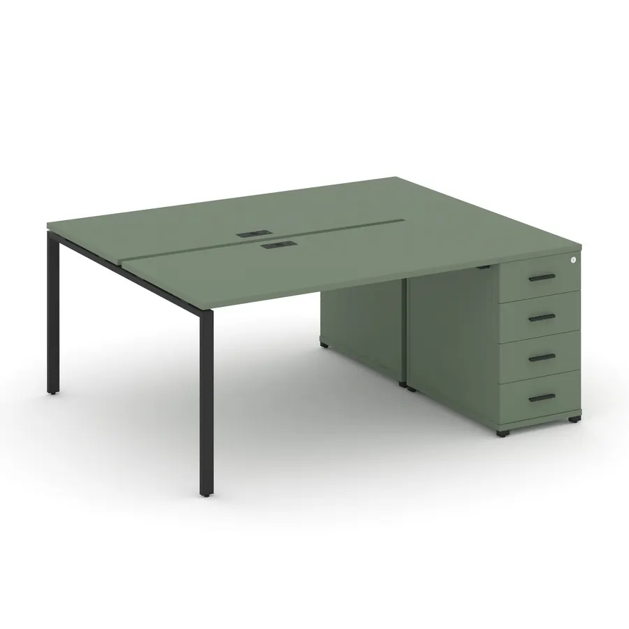 Концепт Рабочая станция с 1 опорной тумбой CN.DRS-402 W 16
