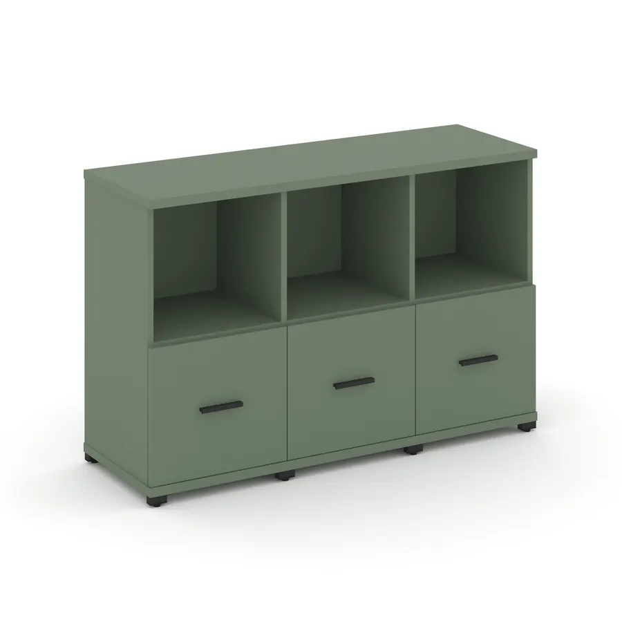 Концепт Шкаф 3 узкие секции, 2 ниши CN.STU-231 W 1252*420*