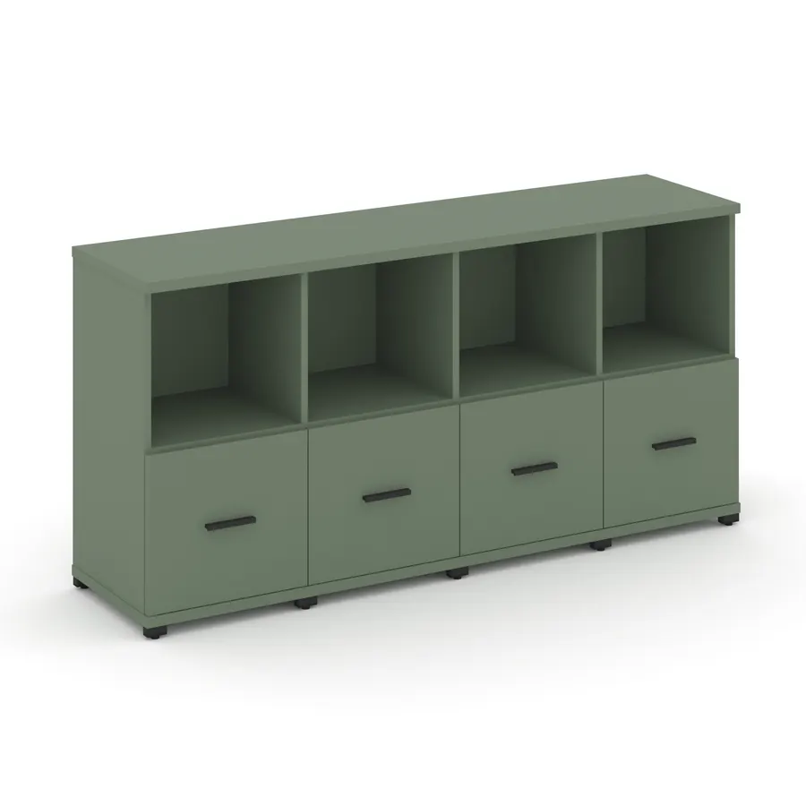 Концепт Шкаф 4 узкие секции, 2 ниши CN.STU-241 W 1668*420*