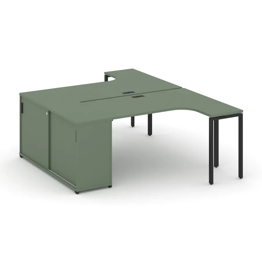 Концепт Рабочая станция с опорным шкафом-купе CN.DSA-218 W