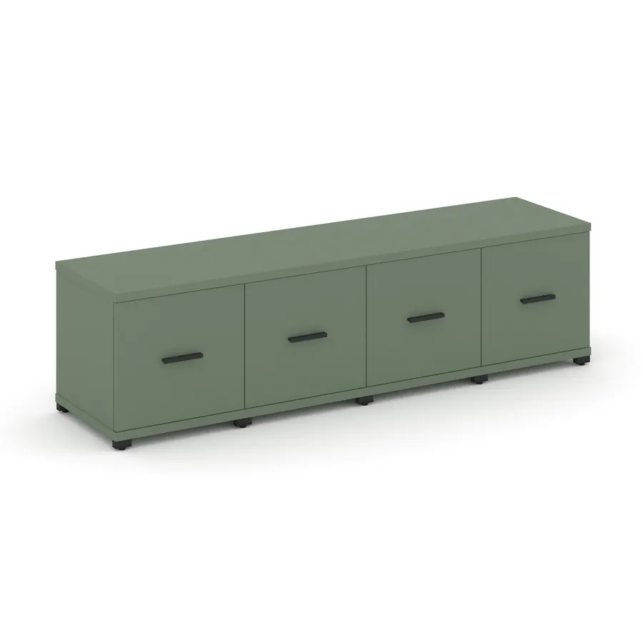 Концепт Шкаф 4 узкие секции, 1 ниша CN.STU-143 W 1668*420*