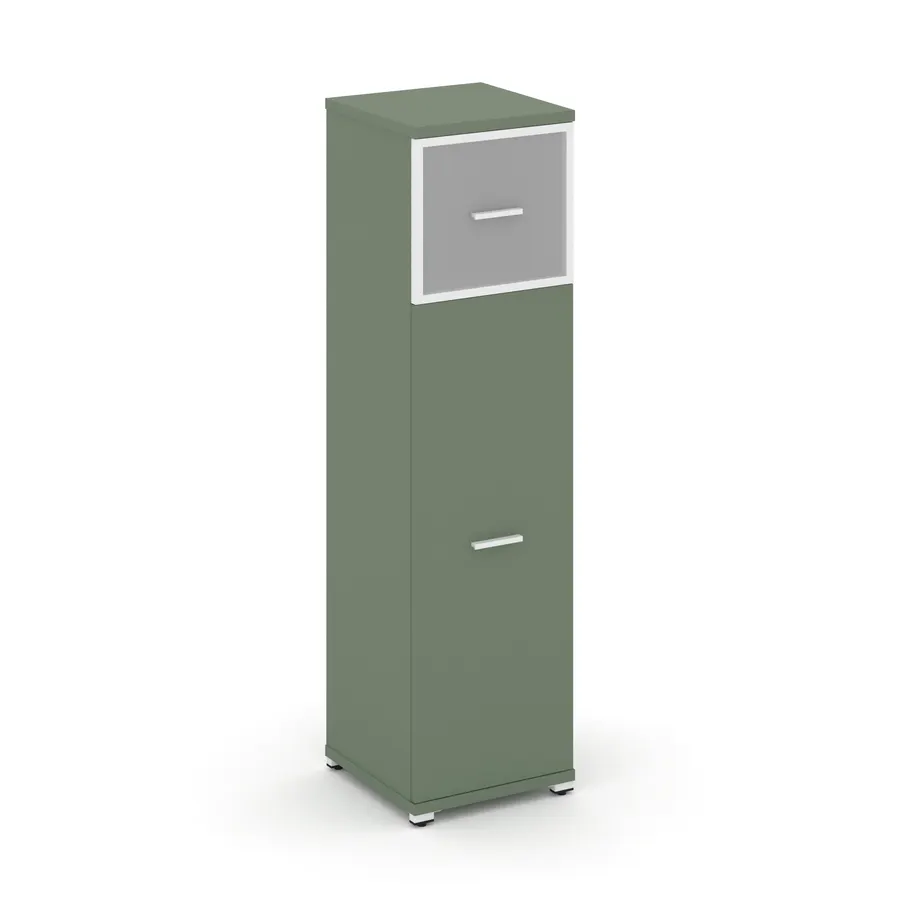 Концепт Шкаф 1 узкая секция, 4 ниши CN.STU-414 RMW W