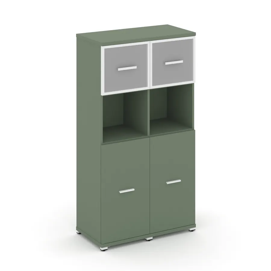 Концепт Шкаф 2 узкие секции, 4 ниши CN.STU-425 RMW W