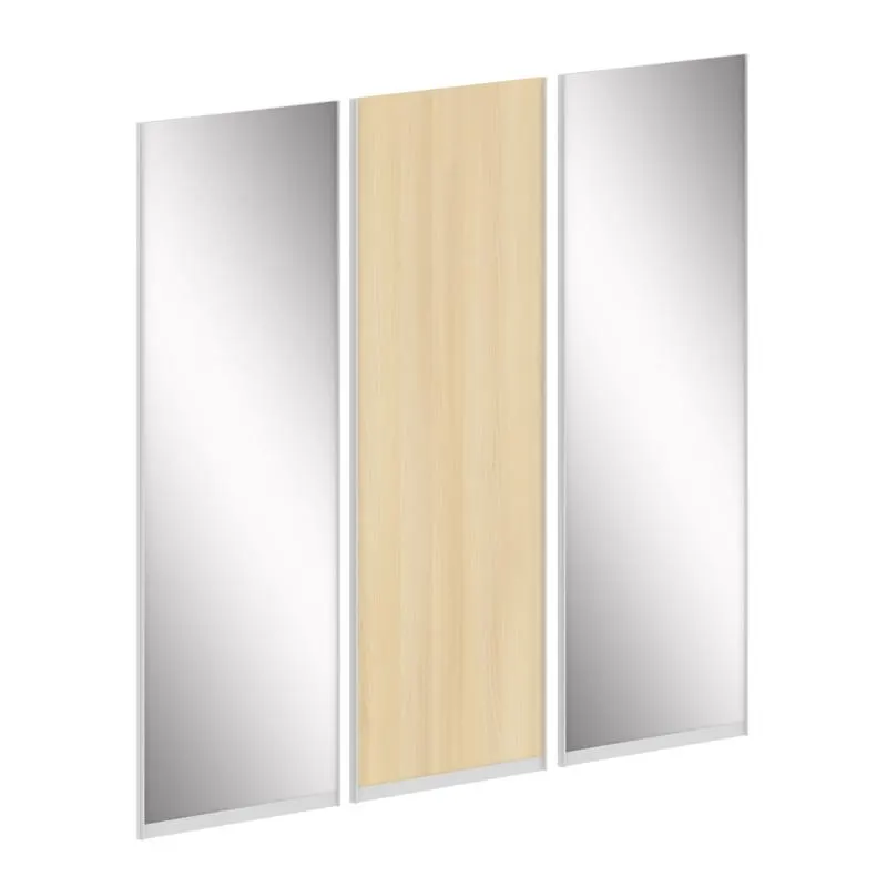 Марис Комплект дверей ЛДСП 1шт+Зеркало 2шт.для шкафа низкого L=1619мм SH.ZDZK-1.2