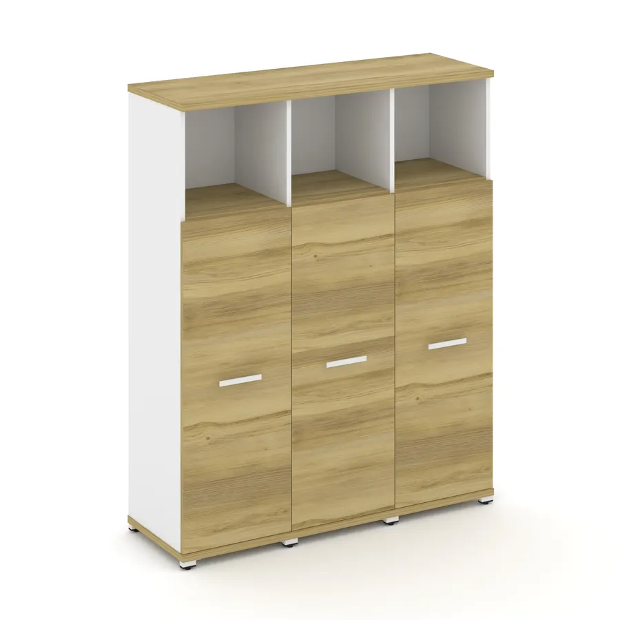 Концепт Шкаф 3 узкие секции, 4 ниши CN.STU-433 W 1252*420*