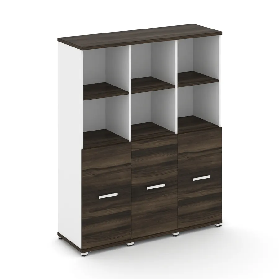 Концепт Шкаф 3 узкие секции, 4 ниши CN.STU-431 W 1252*420*