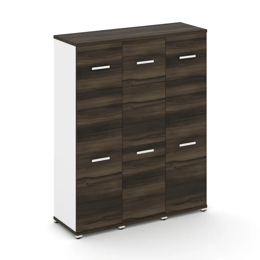 Концепт Шкаф 3 узкие секции, 4 ниши CN.STU-434 W 1252*420*