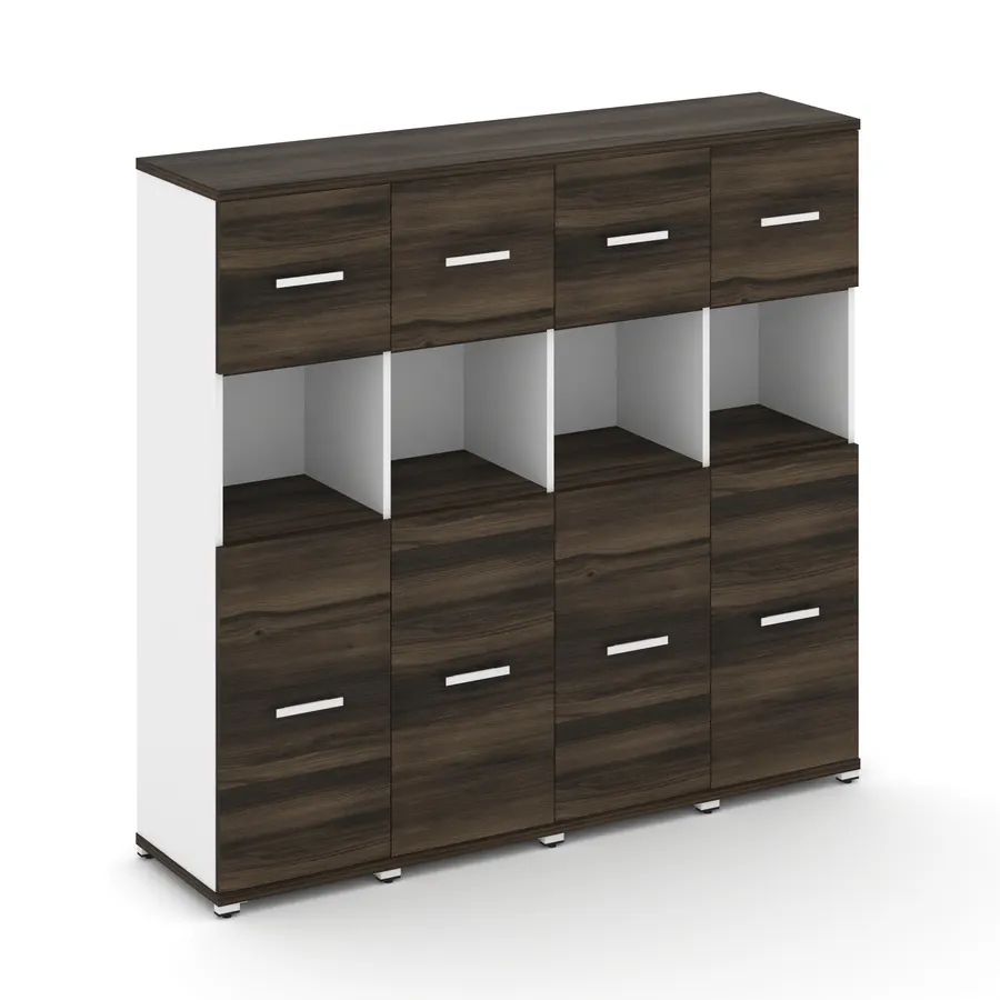 Концепт Шкаф 4 узкие секции, 4 ниши CN.STU-445 W 1668*420*