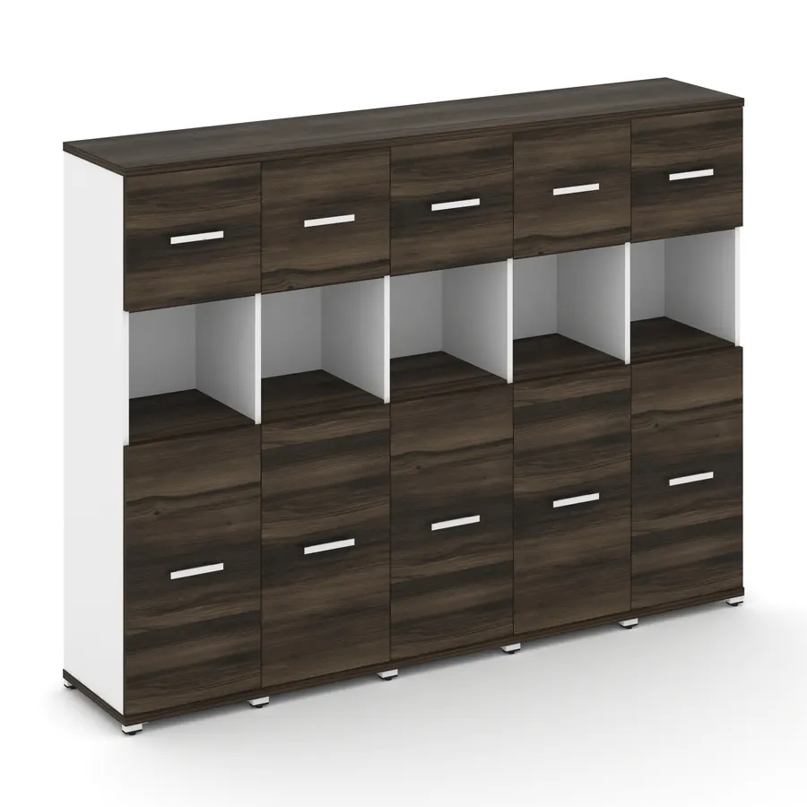 Концепт Шкаф 5 узких секций, 4 ниши CN.STU-455 W 2084*420*