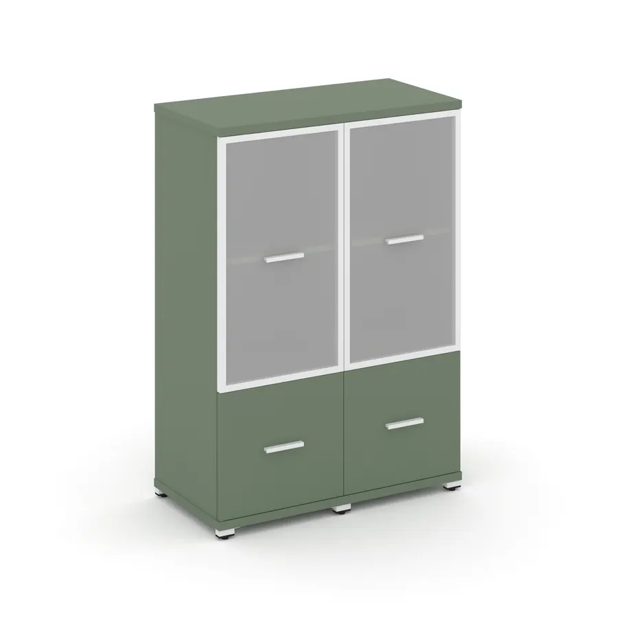 Концепт Шкаф 2 узкие секции, 3 ниши CN.STU-322 RMW W