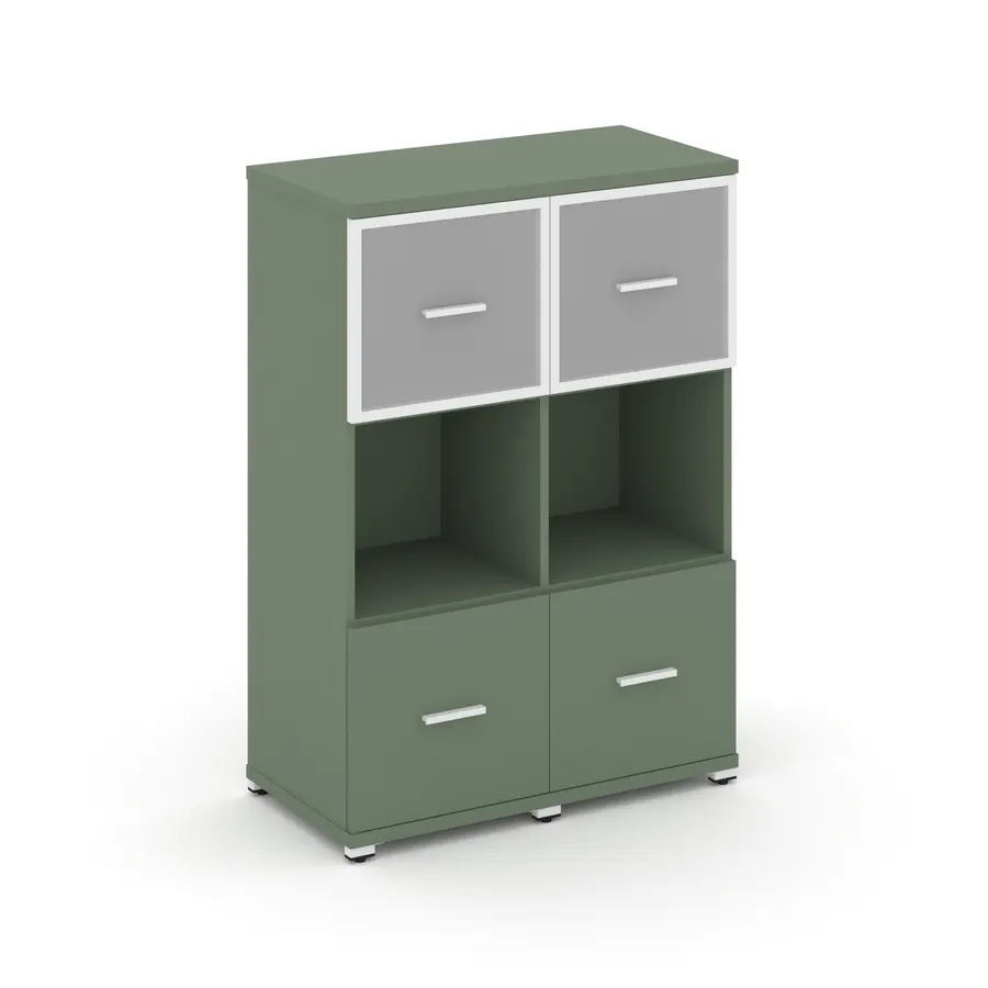 Концепт Шкаф 2 узкие секции, 3 ниши CN.STU-325 RMW W
