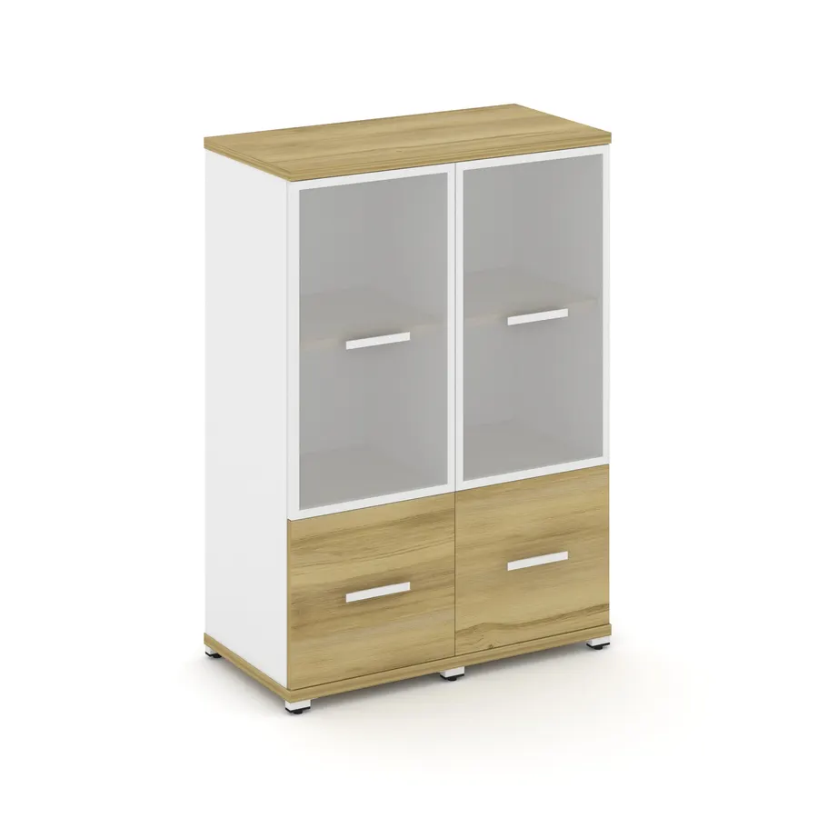 Концепт Шкаф 2 узкие секции, 3 ниши CN.STU-322 RMW W