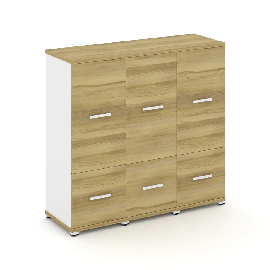 Концепт Шкаф 3 узкие секции, 3 ниши CN.STU-332 W 1252*420*
