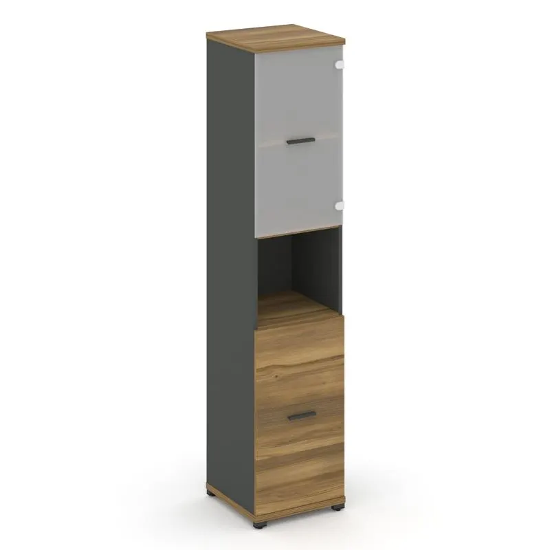 Концепт Шкаф 1 узкая секция, 5 ниш CN.STU.E-513 SM W