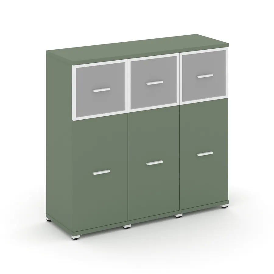 Концепт Шкаф 3 узкие секции, 3 ниши CN.STU-334 RMW W