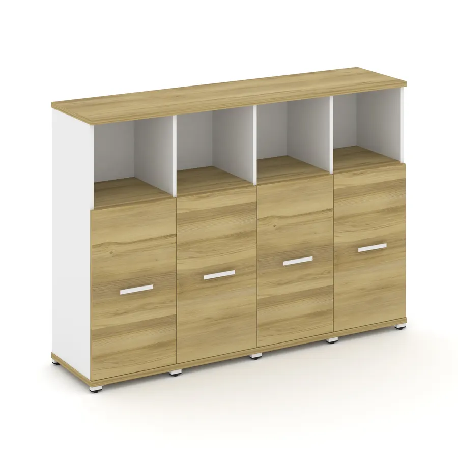 Концепт Шкаф 4 узкие секции, 3 ниши CN.STU-343 W 1668*420*