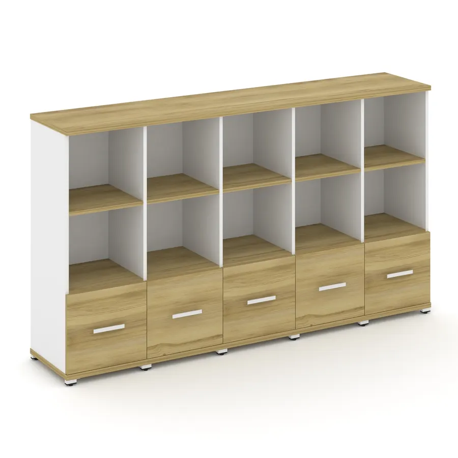 Концепт Шкаф 5 узких секций, 3 ниши CN.STU-351 W 2084*420*