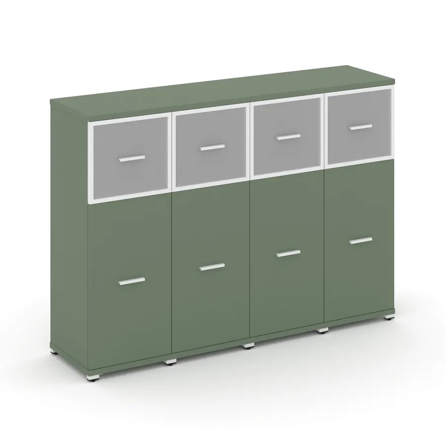 Концепт Шкаф 4 узкие секции, 3 ниши CN.STU-344 RMW W