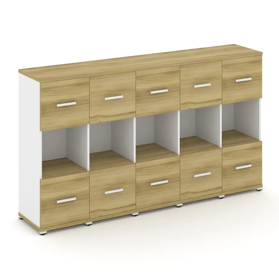 Концепт Шкаф 5 узких секций, 3 ниши CN.STU-355 W 2084*420*