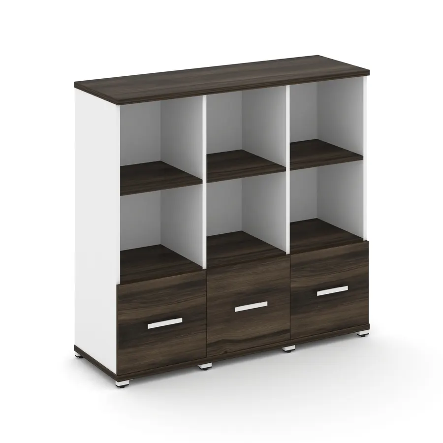 Концепт Шкаф 3 узкие секции, 3 ниши CN.STU-331 W 1252*420*