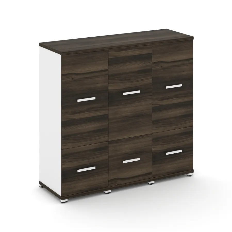 Концепт Шкаф 3 узкие секции, 3 ниши CN.STU-332 W 1252*420*
