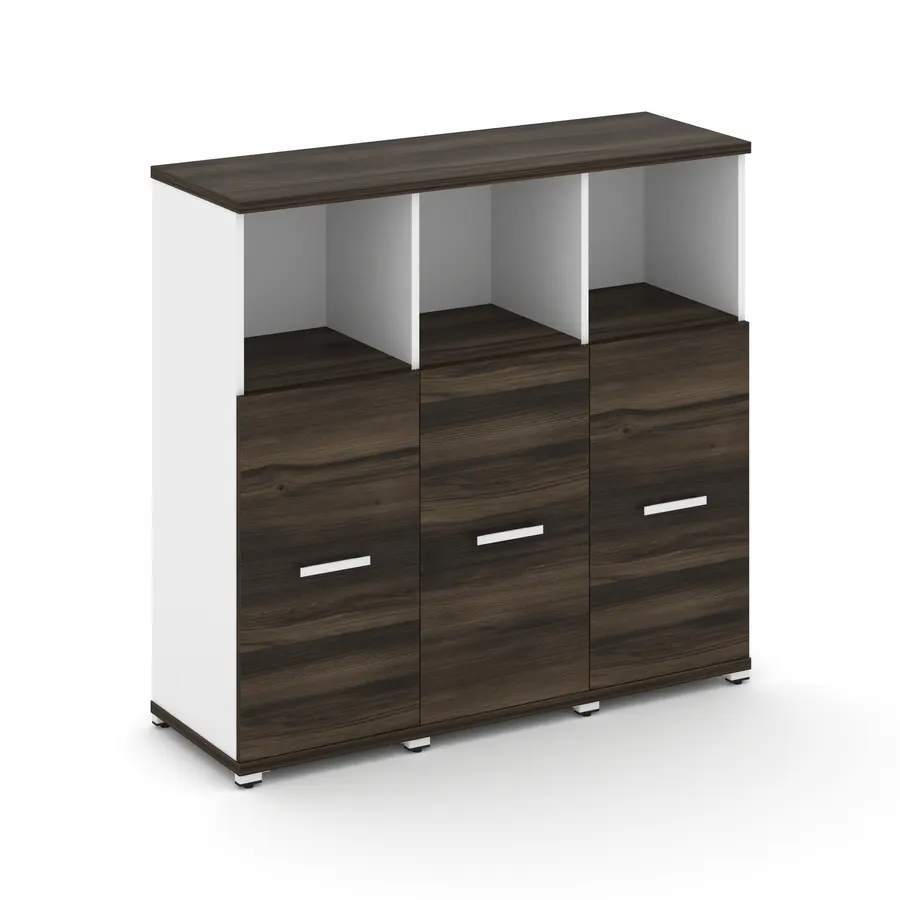Концепт Шкаф 3 узкие секции, 3 ниши CN.STU-333 W 1252*420*