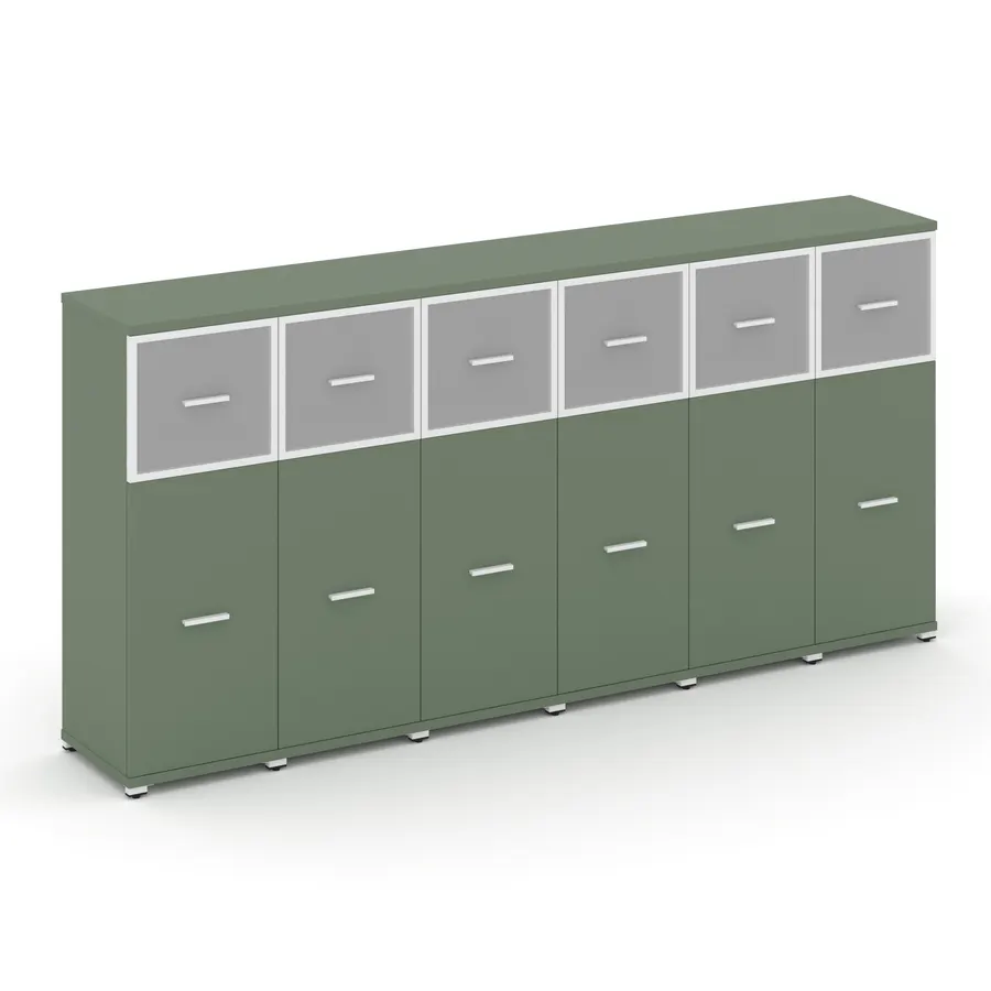 Концепт Шкаф 6 узких секций, 3 ниши CN.STU-364 RMW W