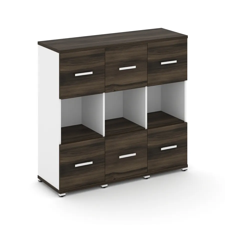 Концепт Шкаф 3 узкие секции, 3 ниши CN.STU-335 W 1252*420*