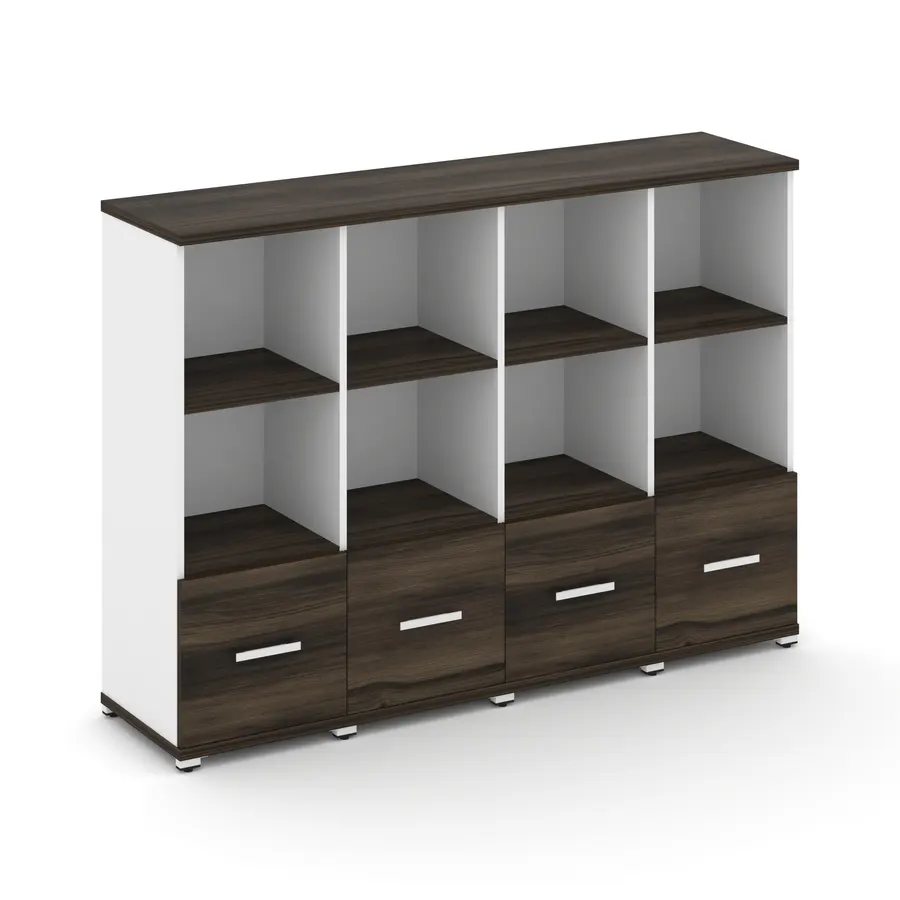 Концепт Шкаф 4 узкие секции, 3 ниши CN.STU-341 W 1668*420*
