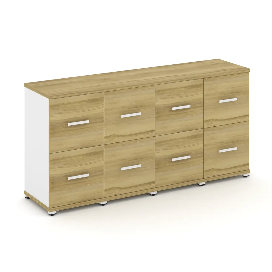 Концепт Шкаф 4 узкие секции, 2 ниши CN.STU-242 W 1668*420*