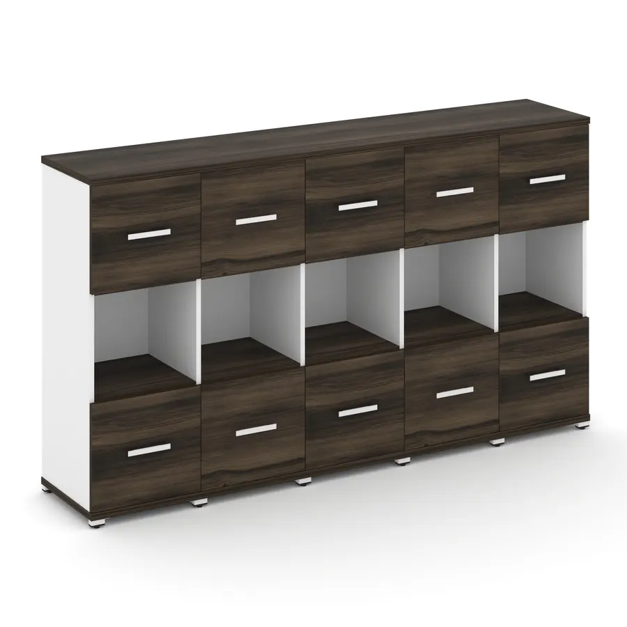 Концепт Шкаф 5 узких секций, 3 ниши CN.STU-355 W 2084*420*