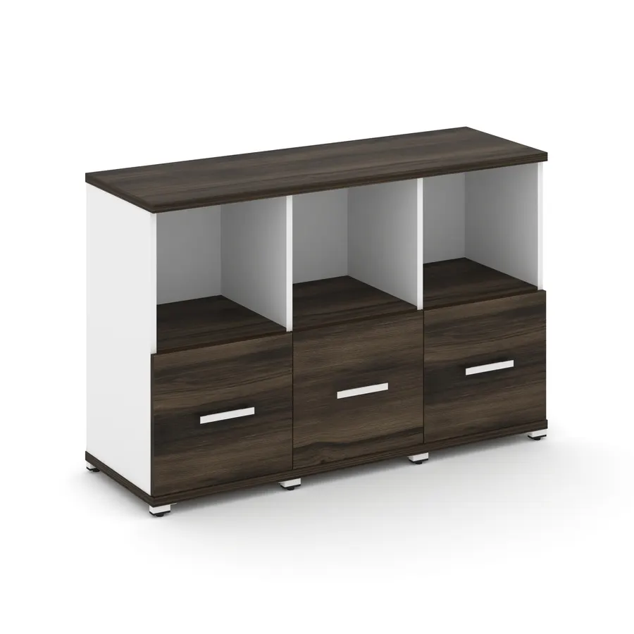 Концепт Шкаф 3 узкие секции, 2 ниши CN.STU-231 W 1252*420*
