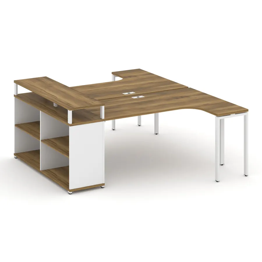 Концепт Рабочая станция с опорным стеллажом с верх. горизонтом CN.DSA-204