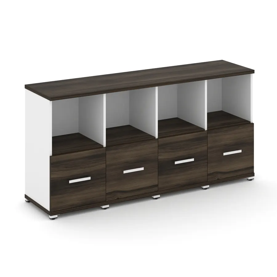 Концепт Шкаф 4 узкие секции, 2 ниши CN.STU-241 W 1668*420*