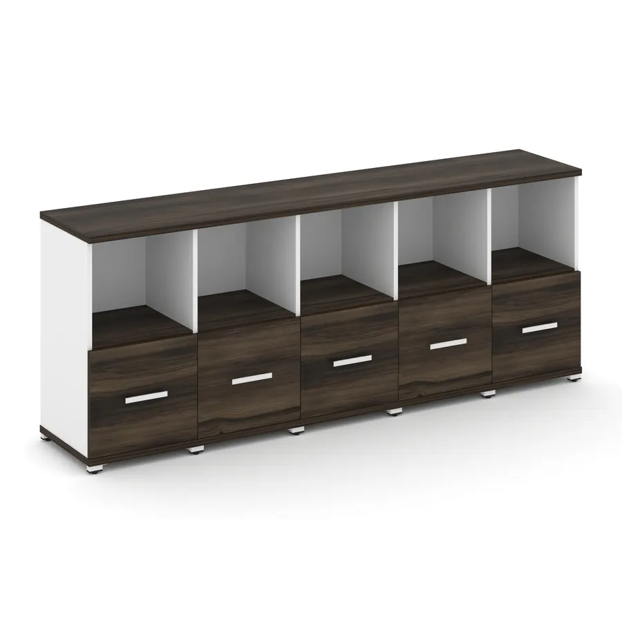 Концепт Шкаф 5 узких секций, 2 ниши CN.STU-251 W 2084*420*