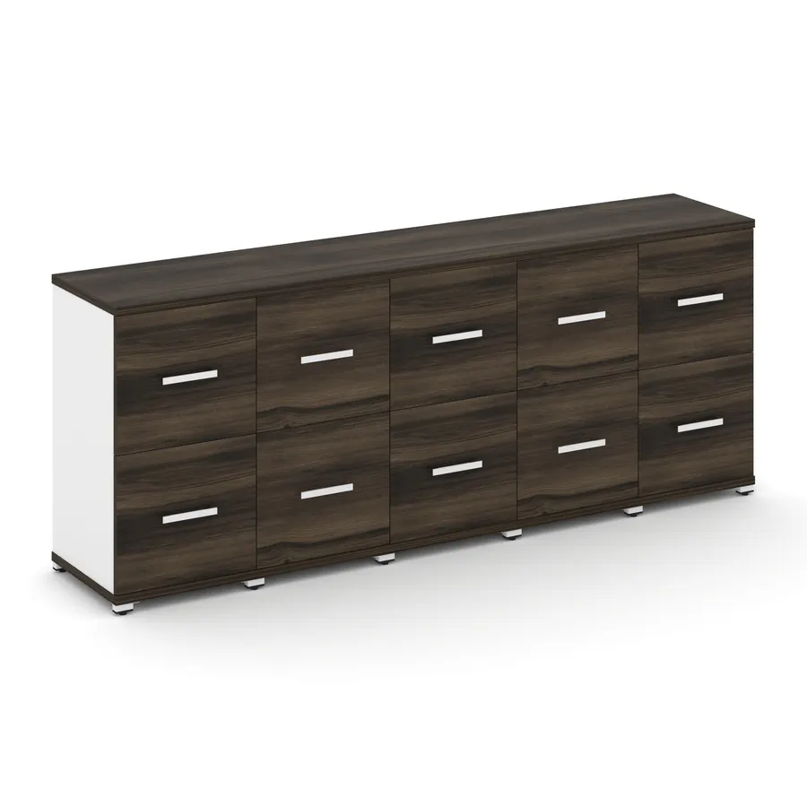 Концепт Шкаф 5 узких секций, 2 ниши CN.STU-252 W 2084*420*