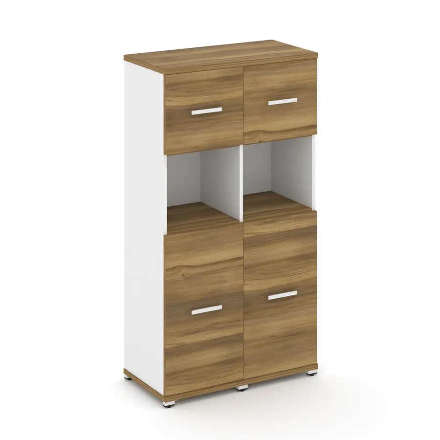 Концепт Шкаф 2 узкие секции, 4 ниши CN.STU-425 W