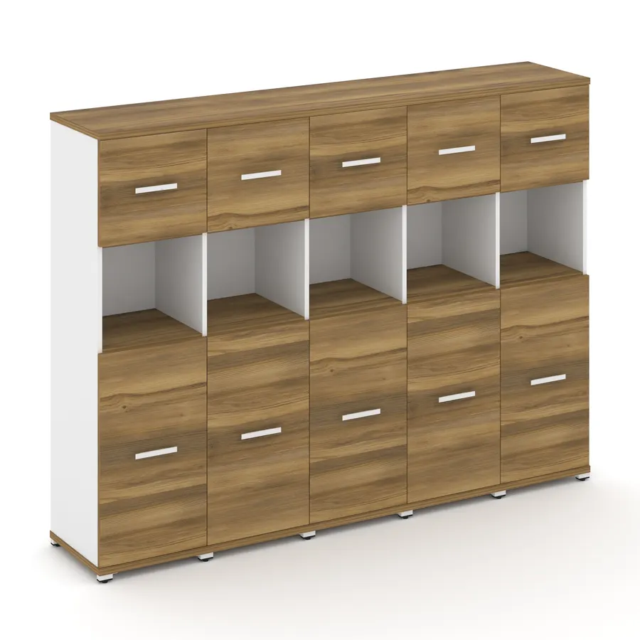 Концепт Шкаф 5 узких секций, 4 ниши CN.STU-455 W 2084*420*