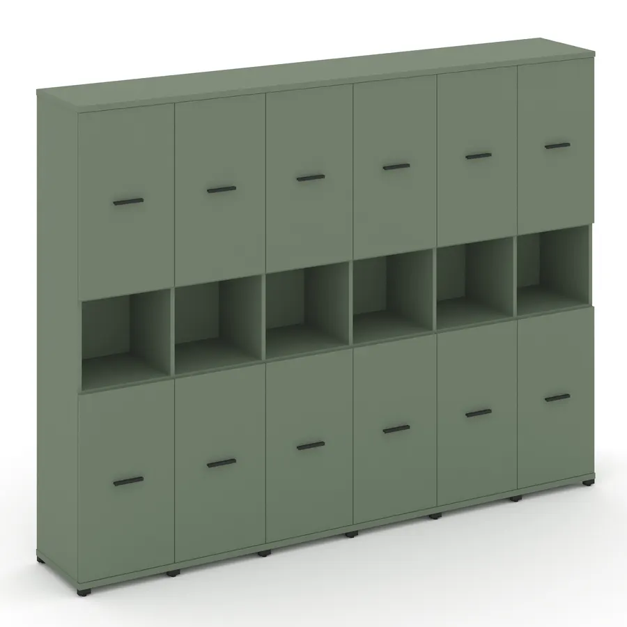 Концепт Шкаф 6 узких секций, 5 ниш CN.STU-563 W