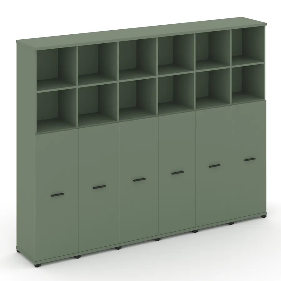 Концепт Шкаф 6 узких секций, 5 ниш CN.STU-564 W