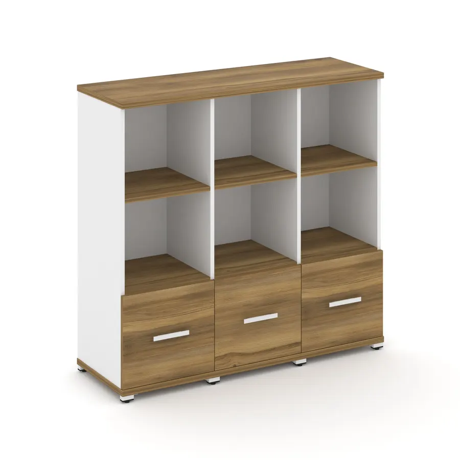 Концепт Шкаф 3 узкие секции, 3 ниши CN.STU-331 W 1252*420*
