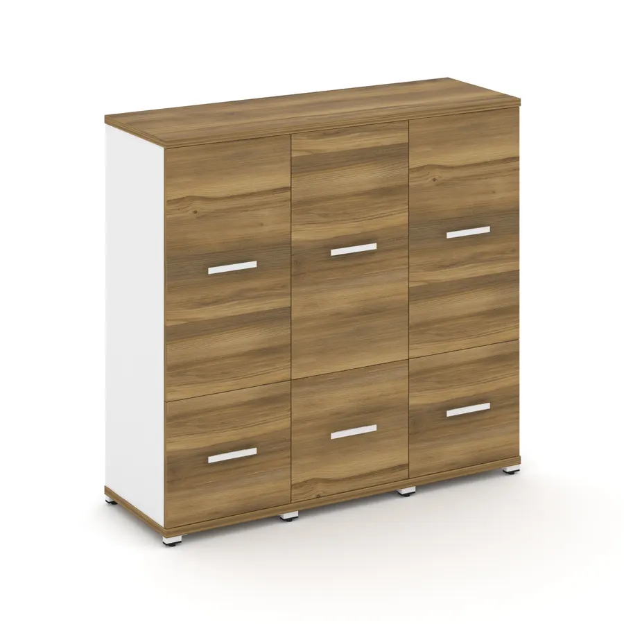 Концепт Шкаф 3 узкие секции, 3 ниши CN.STU-332 W 1252*420*